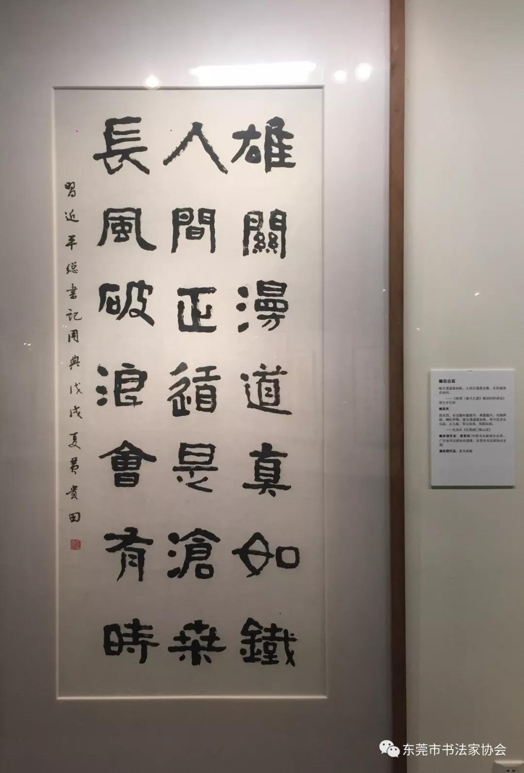 东莞市千名书家书写习近平用典专题书法展览开幕(图9)