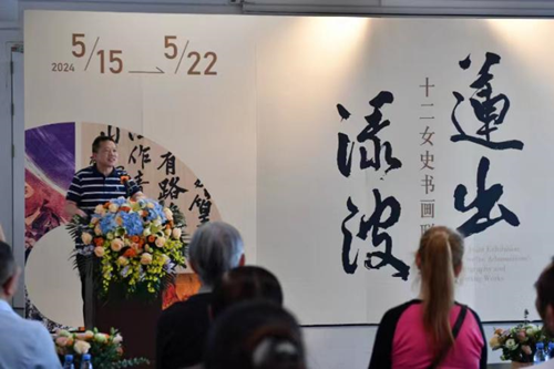 “莲出渌波·十二女史书画联展”在深圳宝安开幕，以“她”力量诠释中国水墨之美(图4)