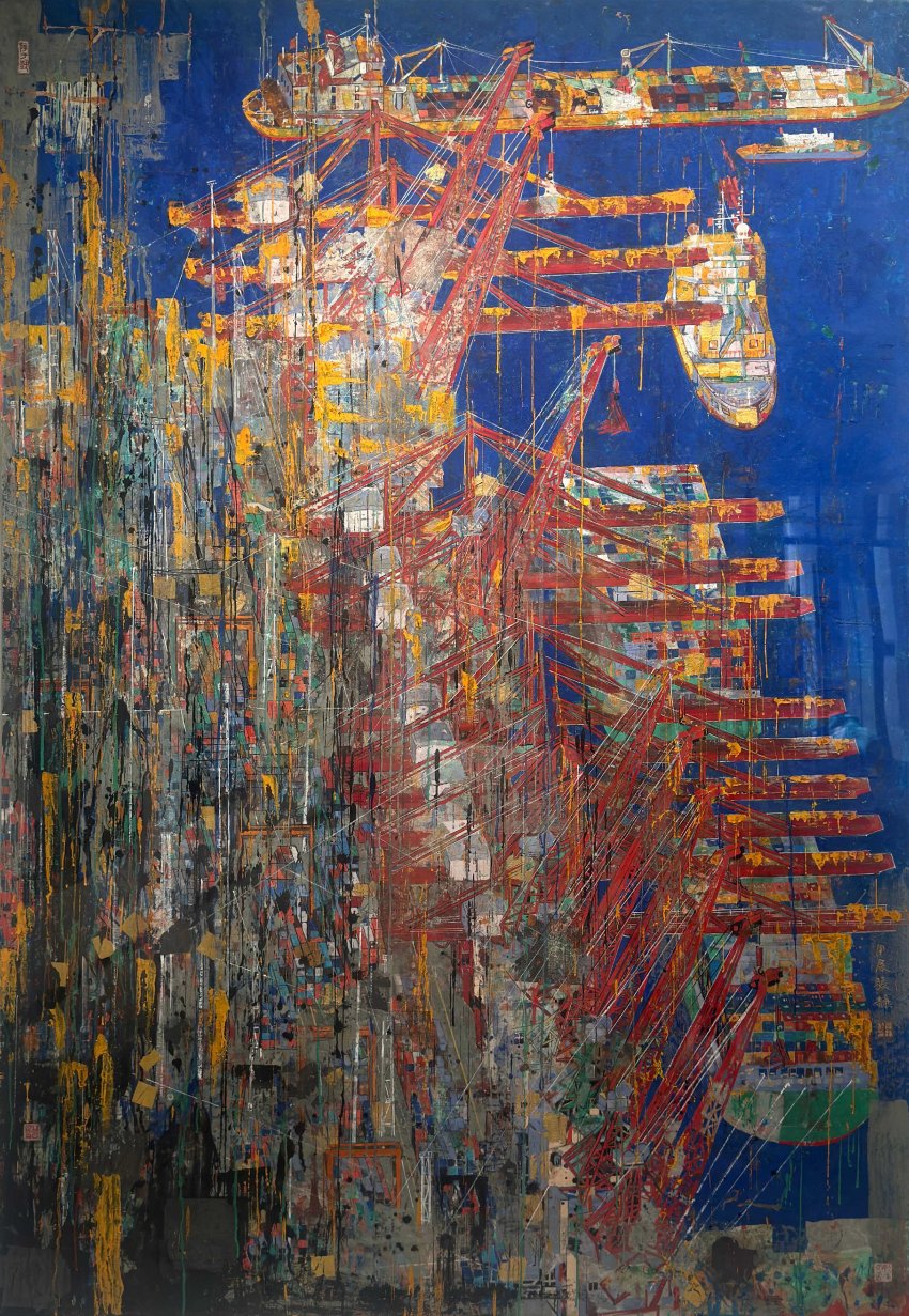 物之维——2025广东省综合材料绘画邀请展在深圳宝安1990馆展出(图12)