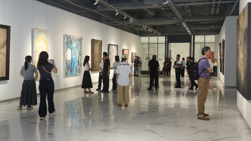 物之维——2025广东省综合材料绘画邀请展在深圳宝安1990馆展出(图5)