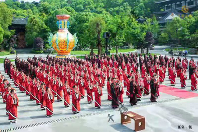 千禧古境“知行并进”传统文化研习班走进开化根宫佛国(图2)